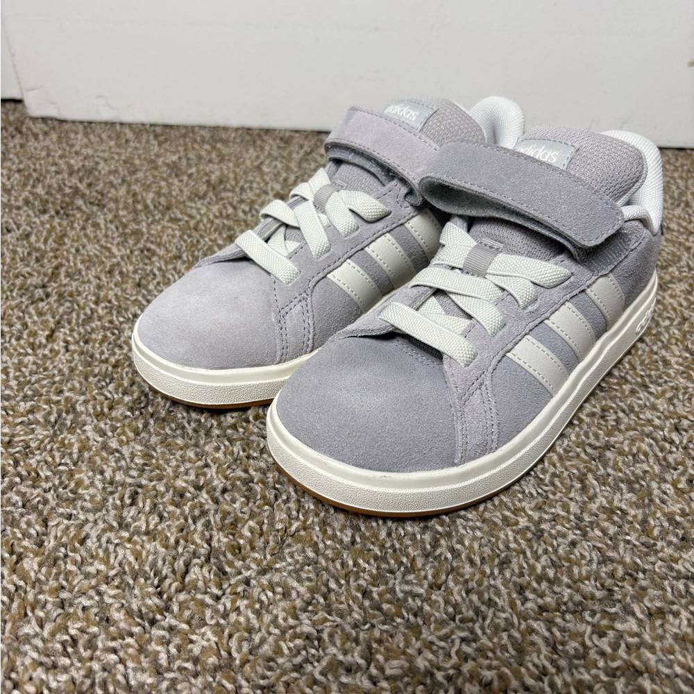 Adidas Kids Light Gray Sneakers